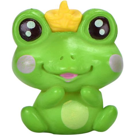 Grenouille Ornements, 6 Pcs Plastique Animal Dessin Animé Ornements Grenouille Micro Paysage Décoration Petite Figurine Ornements De Jardin pour Fish Tank Bureaux Gardon (1/5)