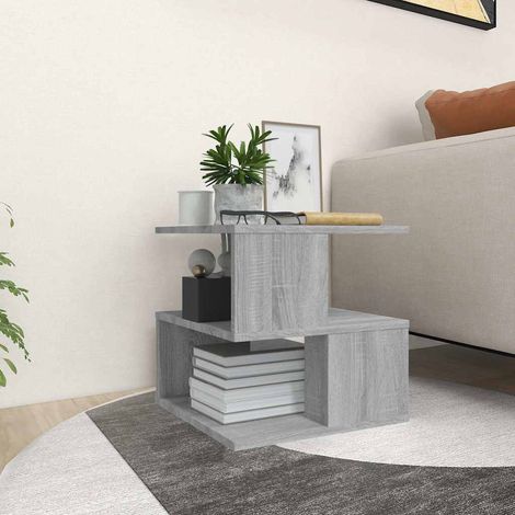 Table d'appoint-Table basse-Table Salon Sonoma gris 40x40x40 cm Bois d'ingénierie 338298 (1/5)