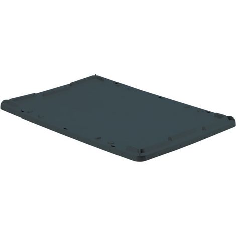 Portadocumentos de sopuerta para depósito apilable por giro LB/DB, negro - compatible solo para tipo LB/DB