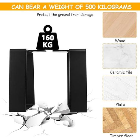 Trapezoidal Table Legs, 15 cm Table Legs, Furniture Legs, Metal Table Legs, Sofa Legs, Coffee Table Legs (1/4)
