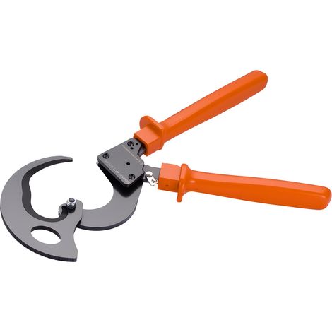 Mophorn Tagliacavi a Cricchetto con Lame in Acciaio Armonico e Manici Rivestiti in PVC, Cesoia per Fili di Rame e Alluminio con Capacità Massima di 500 mm², Utensile per Elettricisti (1/5)