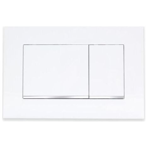 Plaque de déclenchement avec déclencheur de rinçage, plaque de déclenchement WC compatible avec Geberit Sigma 30, plastique ABS pour plus de durabilité et de durabilité, installation facile (1/5)