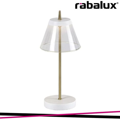Lampada da tavolo Rabalux Aviana bianca LED 6W 4000K (1/3)