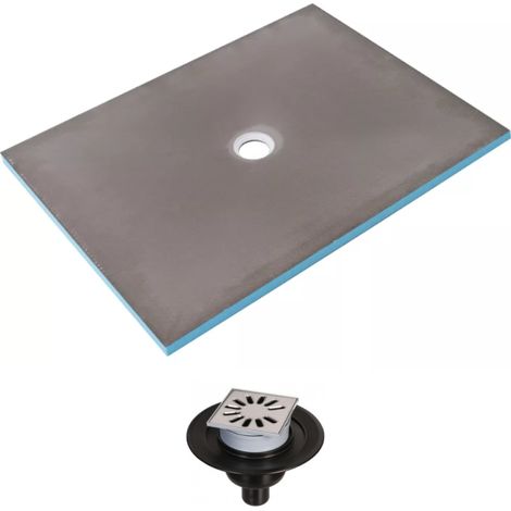 Receveur de douche à carreler 150 x 90 WEDI Fundo Primo rectangle écoulement centré + bonde verticale