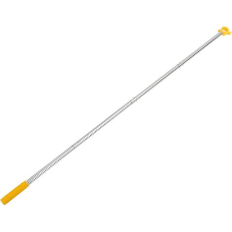 Perche Télescopique D’Ouverture pour Fenêtre Auvent 1,52 M Réglable Jaune Crochet en C – Mât D’accès Puits de Lumière Multifonction pour Maison, Bureau Cuisine (1/5)