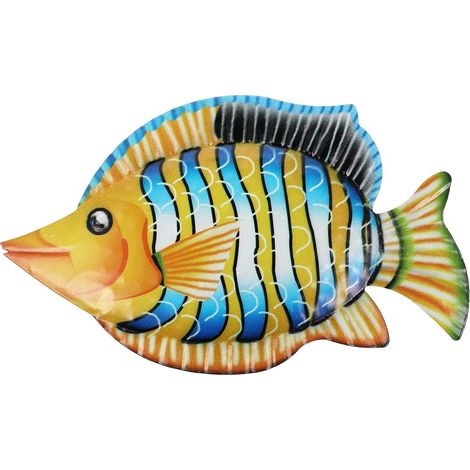Décoration Murale Ornement Suspendu Réaliste et Léger Orange en Fer de Poisson Léger pour Intérieur et Extérieur (1/5)