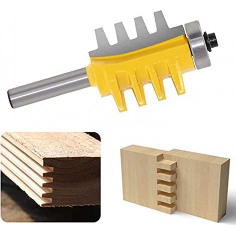 Fraise à rainurer 8mm pour défonceuse, fraise à bois pour panneaux de densité (1/4)