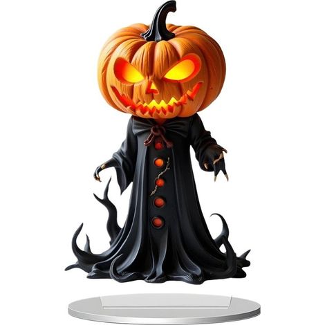 Décorations d'Halloween - Sorcière gothique - Fleurs - Figurine acrylique vierge - Centre de table - 15 pièces (1/2)