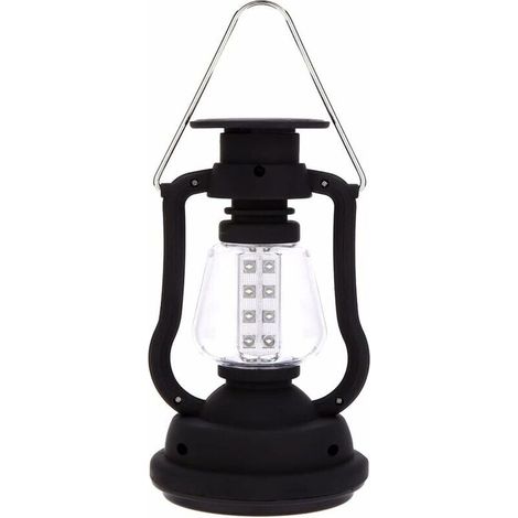 Portable Outdoor Camping Light, Heavy Duty, Hand Crank Rechargeable Camping Lantern, Solar Dynamo Camping Lamp, LED Outdoor Lights - LIAIKI