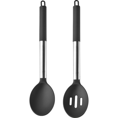 Küchenhelfer-Set aus Silikon, 2/4/6/8-teilig, Edelstahllöffel, Spaghetti-Hebel, umweltfreundliches Haushaltswerkzeug (1/5)