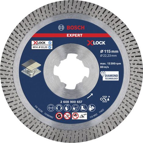 Bosch EXPERT HardCeramic X-LOCK Diamond Cutting Disc 115 x 22.23 x 1.4 x 10mm (1/4)