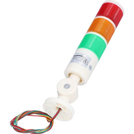Tour Lumineuse BERM 3 Couleurs LED, Signalisation Permanente Pliable avec Avertisseur Sonore, Alimentation 220V AC (1/5)