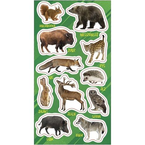 Adesivi di animali della foresta