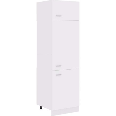 Maison Exclusive - Mobile per Frigo “Lyon” Bianco 60x57x207 cm Legno Multistrato