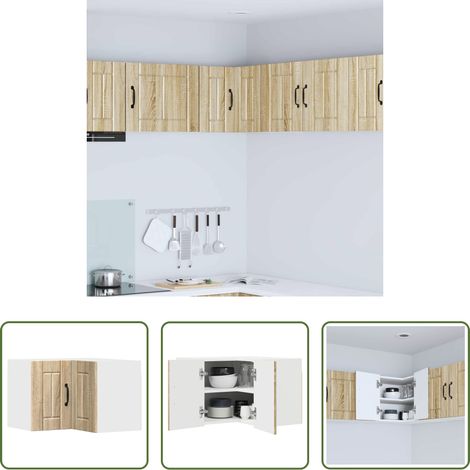 Holzschrank - Küchenschrank Sonoma-Eiche 57 x 57 x 40 cm Holzwerkstoff (1/5)