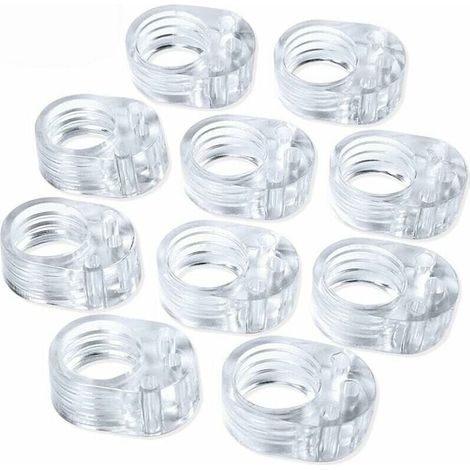 10 Stück PVC-Türgriffpuffer – transparenter Türgriffstopper – Türstopper-Wandschutz (1/4)