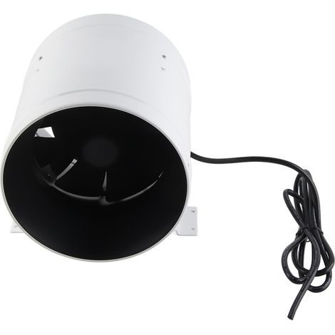 Ventilateur de conduit à contrôleur de vitesse réglable de 8 pouces pour chambres d'hôtel 75W 3800 tr/min 1205m H 710CFM AC220V (1/5)