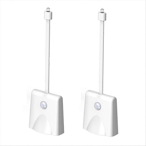Veilleuse pour cuvette de toilettes, 16 couleurs, détecteur de mouvement, lot de 2 (1/5)