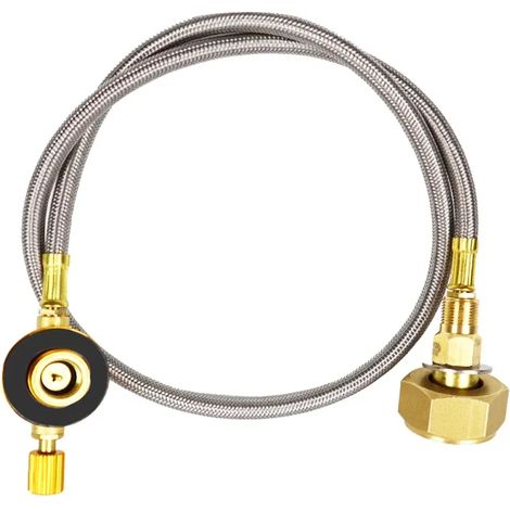 Adaptateur de remplissage de gaz pour réchaud de camping, adaptateur de remplissage de bouteille de propane, accessoires de connexion pour réservoir de gaz et réchaud portable (1/5)