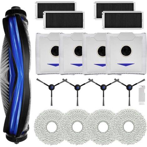 Pezzi di ricambio per Ecovacs Deebot N30 PRO OMNI/ N30 OMNI/ N30 PRO, il set include 1 spazzola principale, 4 filtri HEPA, 4 (1/5)
