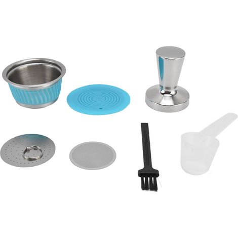 Wiederverwendbarer Kaffeefilter für Dolce Gusto, nachfüllbare Kapsel mit Becher und Stopfer (1/5)