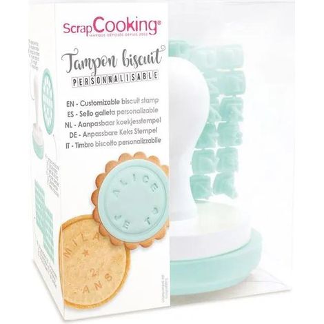 Ustensile de cuisine apc tampon personnalisable 84 caractères 11,2 x 9,1 cm