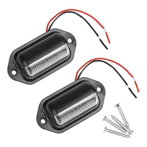 LED Eclairage Plaque Immatriculation Étanche SMD Feux Arrière Lampe de d'Immatriculation pour 12V/24V Camion Camionnette Remorque Voiture Véhicule Caravane (1/5)