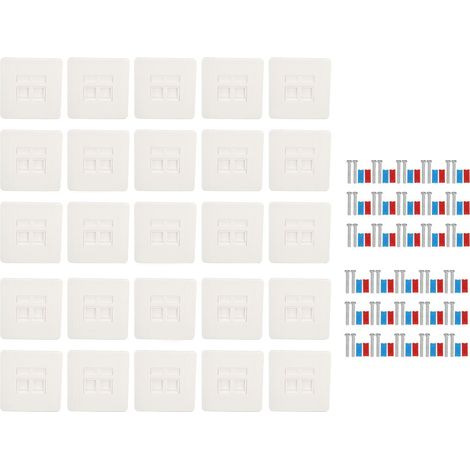 30 prises murales Ethernet double ports RJ45 RJ11, sortie réseau pour connexion filaire (1/5)