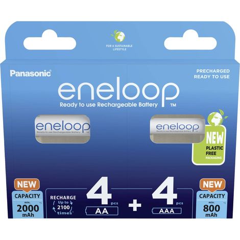 Panasonic Jeu de piles rechargeables LR03, LR6 8 pc(s) (1/5)