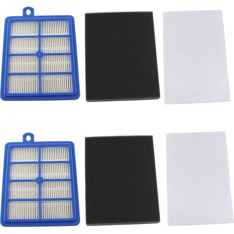 Lot de 2 filtres 3 en 1 pour aspirateur AEG Ausk11 LX7 LX8 LX7-2-ÖKOX LX7-2-CR-A LX7-2-FFP LX8-2-ÖKO Performer - Filtre de rechange pour aspirateur Philips FC8038/01 FC9150 Electrolux EFH12 (1/5)