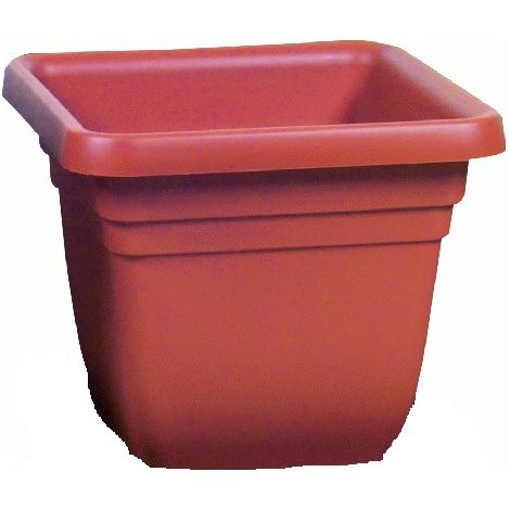 Vase carrA  ICS Laurus 45x45xh40 cm en polypropylA ne sans soucoupe pour plantes et fleurs
