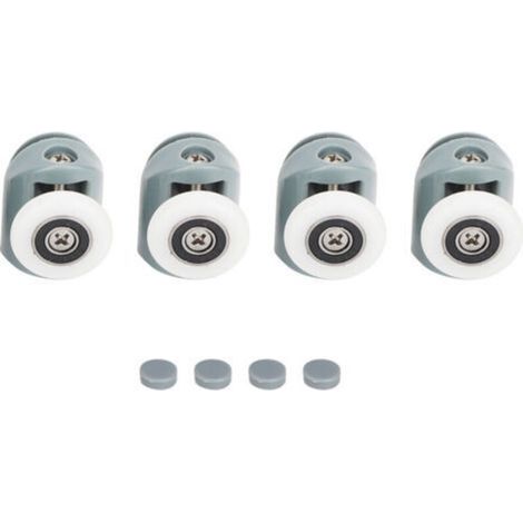 Roulettes, galets et poulies de remplacement pour porte de douche coulissante en verre (1/5)