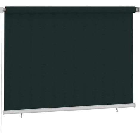 Tenda a rullo Tenda avvolgibile per Esterni 205(L)x140(A) cm Verde scuro HDPE (1/3)