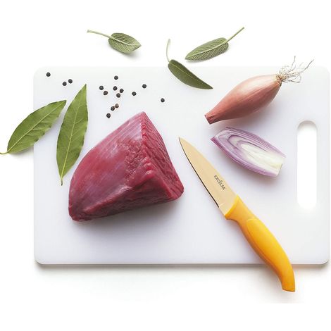 Excelsa Slice Tagliere in Plastica Bianco, Dimensioni: 25 x 34 cm (1/2)