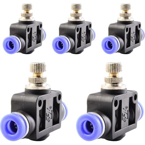 10 pièces 16 mm répartiteur en Y à 3 voies, raccord pneumatique, rapide plastique raccords Push to Connect, adaptateur de conduite d'air PY - LSA-6mm (1/5)