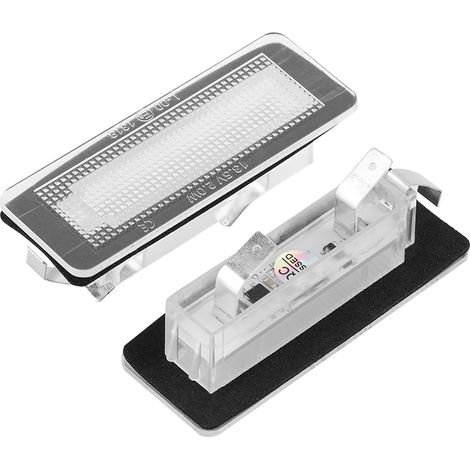 2 Plaques LED d'immatriculation pour Phares de Plaque Auto Compatible Benz Smart Fortwo W450 W451 W453 (1/5)