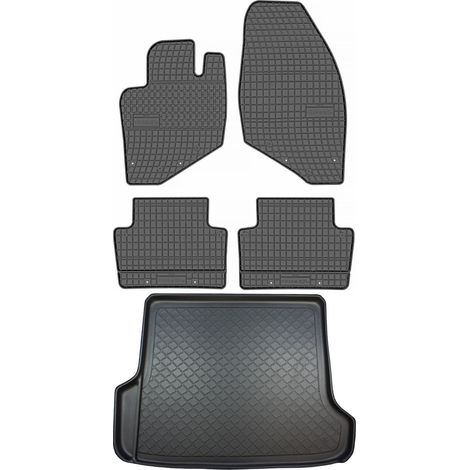 Volvo V70 II Kombi (2000–2007) – Set: Gummifußmatten + Kofferraummatte (1/5)