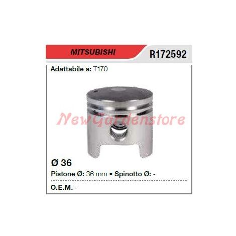 Segmentos de bulón de pistón MITSUBISHI desbrozadora T170 172592