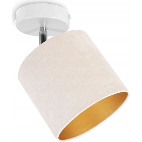 DECKENHÄNGELAMPE, WANDLEUCHTE, GOLDENER SAMT (1/5)