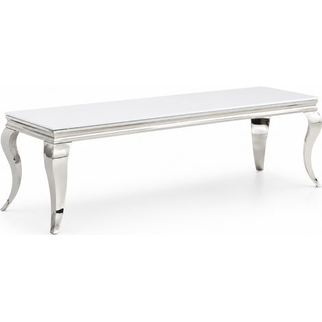 Meuble TV BAROQUE Chrome 160x45x45 cm (1/5)