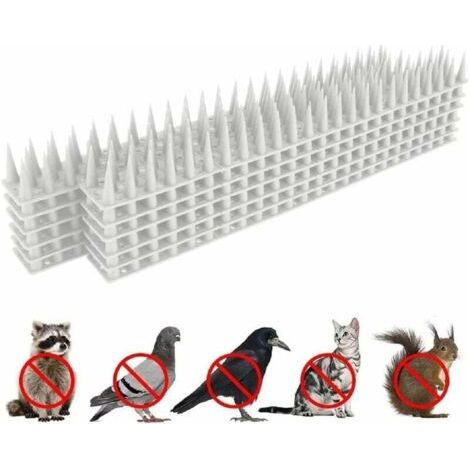 BUNTHAUS Pic Anti Pigeon pour Balcon Repulsif Pigeon Anti Chat Anti Oiseaux Effaroucheur Oiseaux Effaroucheur Pigeons Bird Tech Protection du Jardin Pics 3.6m (1/5)