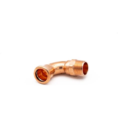 PrimaPress Copper 22mm x3/4" MI 90° Elbow Fitting (1/3)