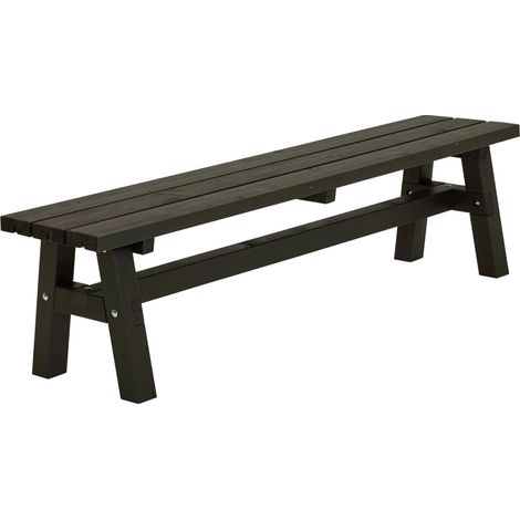 Plus Country Plankenbank 177 x 37 x 46 cm RAL 9005 Schwarz