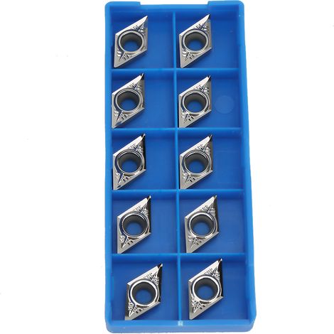 10 Stück CNC-Wendeschneidplatten für Drehmaschinen DCGT11T304-AK H01 / DCGT32.51-AK H01 (1/5)