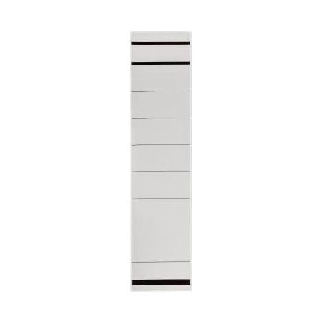 NEUTRALWARE Ordnerrückenetikett breit/lang 61,5 x 285 mm (B x H) selbstklebend mit Griffloch weiß 10Etik./Pack. (1/2)