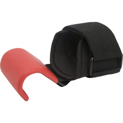 Gewichtheberhaken, Gewichtheber-Handgelenkbandage, Gewichtheber-Widerstandsband, Gewichtheberhandschuhe, rote Handgelenkstütze für das Training im Fitnessstudio (1/5)