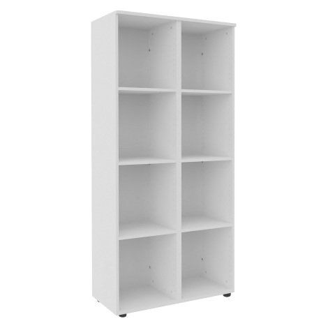 Structure casier flexycaz 8 cases vides  2 x 4 cases L 80 x P 42 x H 173,5 - Blanc - Maxiburo