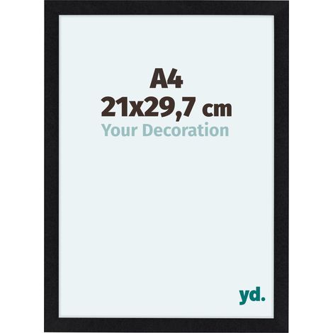 yd. - Cadre photo A4 21x29.7 - Noir Mat - MDF - Como (1/5)