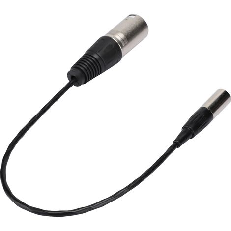 Câble audio Mini XLR 3 broches mâle vers Canon pour le transfert de l'interface microphone de l'appareil photo (1/5)