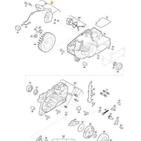 Bobina elettronica motosega modelli AC46 AC52 ORIGINALE STIGA 118804388/0 - 118804388/0